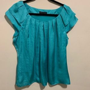 Violet & Claire Silk short sleeve blouse shirt